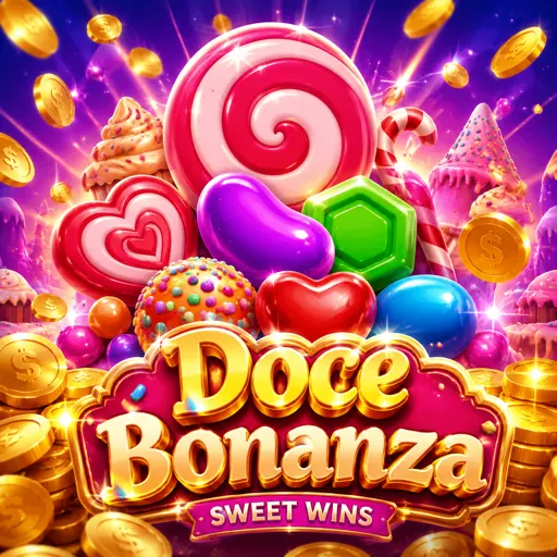 Caça-níquel Sweet Bonanza com doces coloridos e multiplicadores